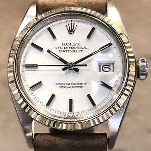 rolex datejust 1601 matte white dial